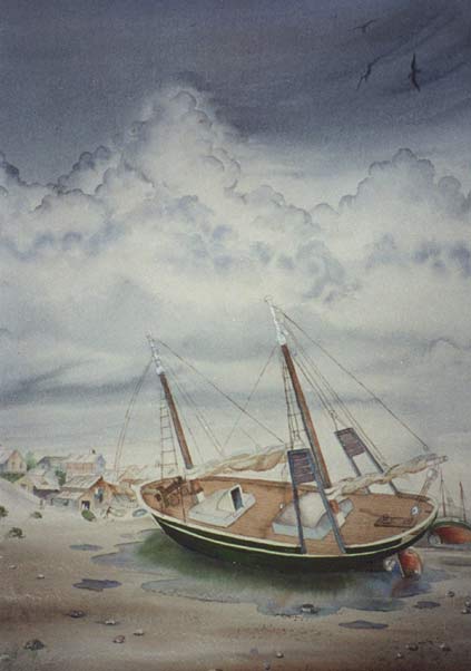 Beached Pearling Lugger